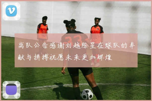 离队公告感谢刘越陈星在球队的奉献与拼搏祝愿未来更加辉煌